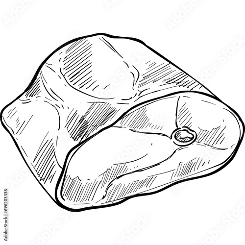 meat handdrawn illustration
