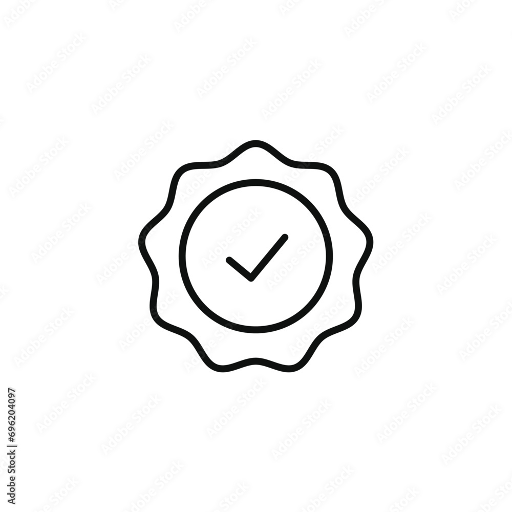 Guarantee line icon isolated on transparent background Guarantee line icon isolated on transparent background
