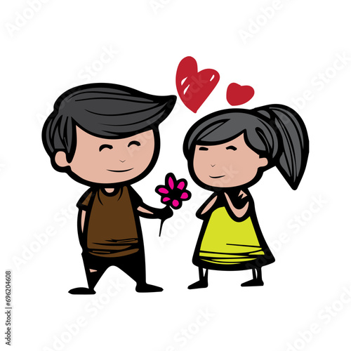 Valentine Day vector Couple 