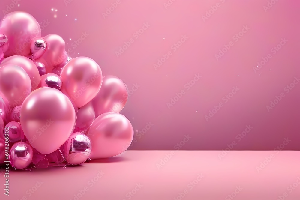 a bunch of pink balloons pink, white and blue balloon bundle on a bright pink backdrop
a bunch of pink balloons pink, white and blue balloon bundle on a bright pink backdrop