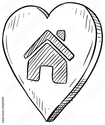 homecare handdrawn illustration