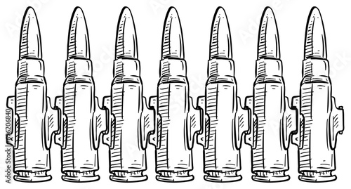 ammo handdrawn illustration