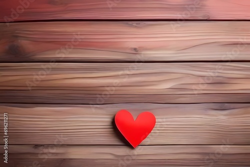 red heart on wooden backgro und Herz Rot auf Holz Hintergrund Landhausstil Romantik 