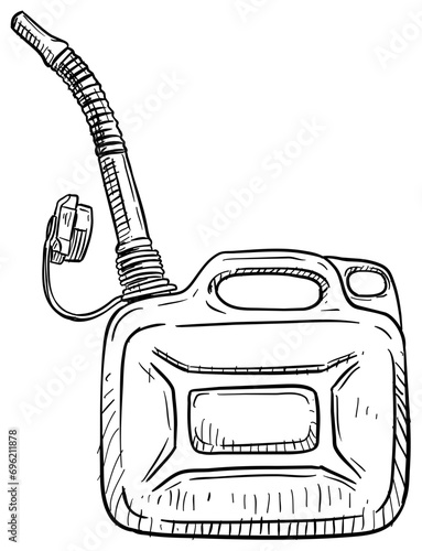 gasoline handdrawn illustration
