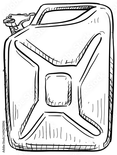 gasoline handdrawn illustration