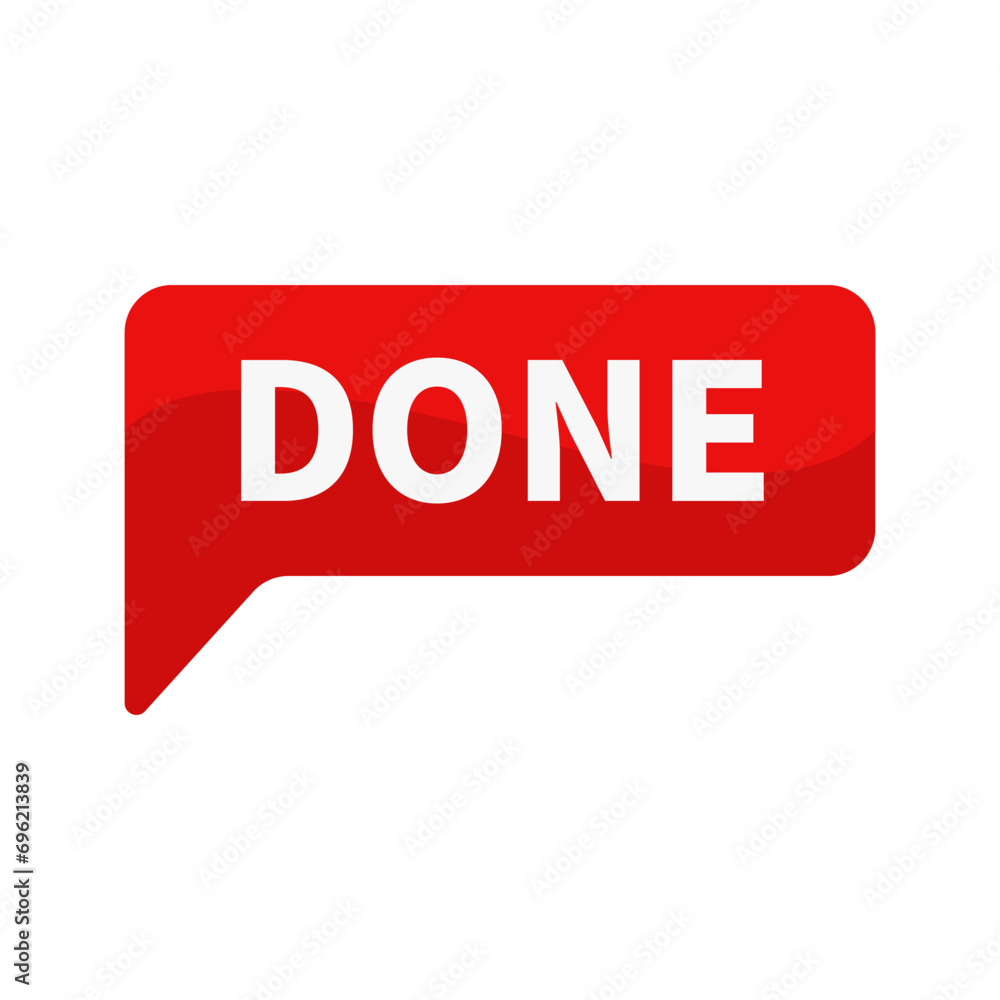 Done In Red Rectangle Shape For Information Announcement Business Marketing Social Media
Done In Red Rectangle Shape For Information Announcement Business Marketing Social Media