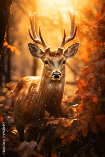 Deer in a forest 