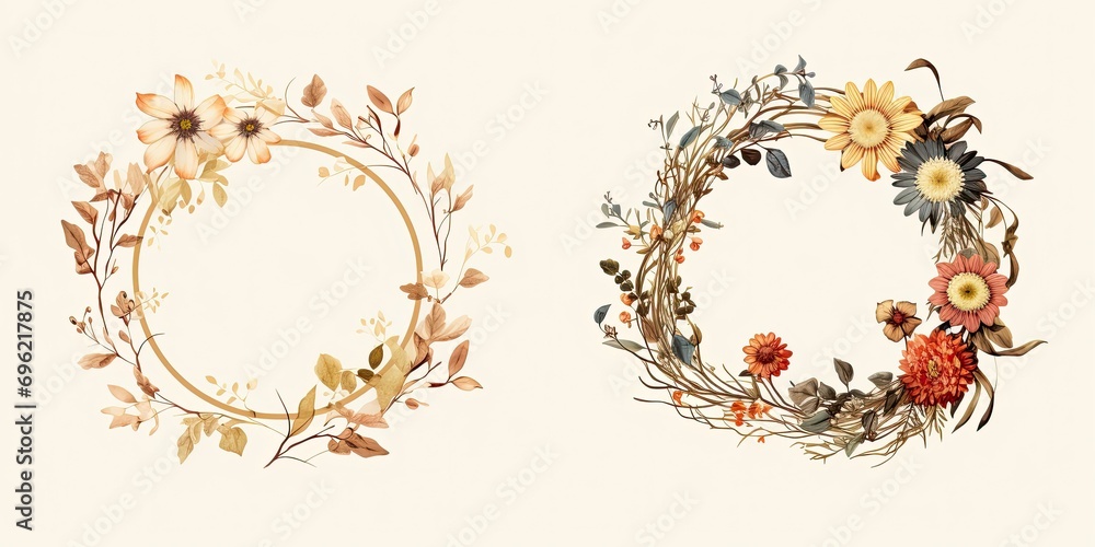 Aesthetic set of three hand-drawn capital letters with floral elements Aesthetic set of three hand-drawn capital letters with floral elements