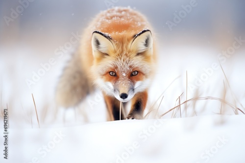 fox with a snowy muzzle after digging for prey © Alfazet Chronicles