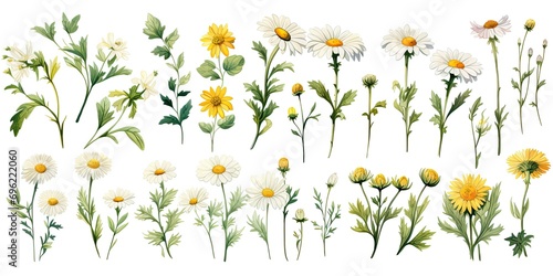 A charming collection of flower illustrations