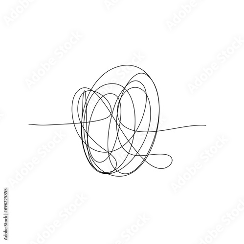 Abstract tangle thread