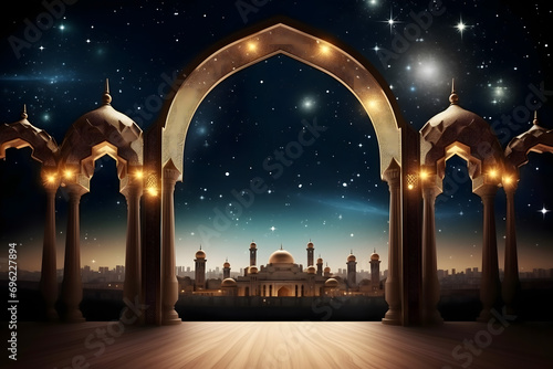 ramadan Kareem, Ramadan crescent moon, Eid Mubarak Islamic festival social media banner and Eid Mubarak Post Template, islam