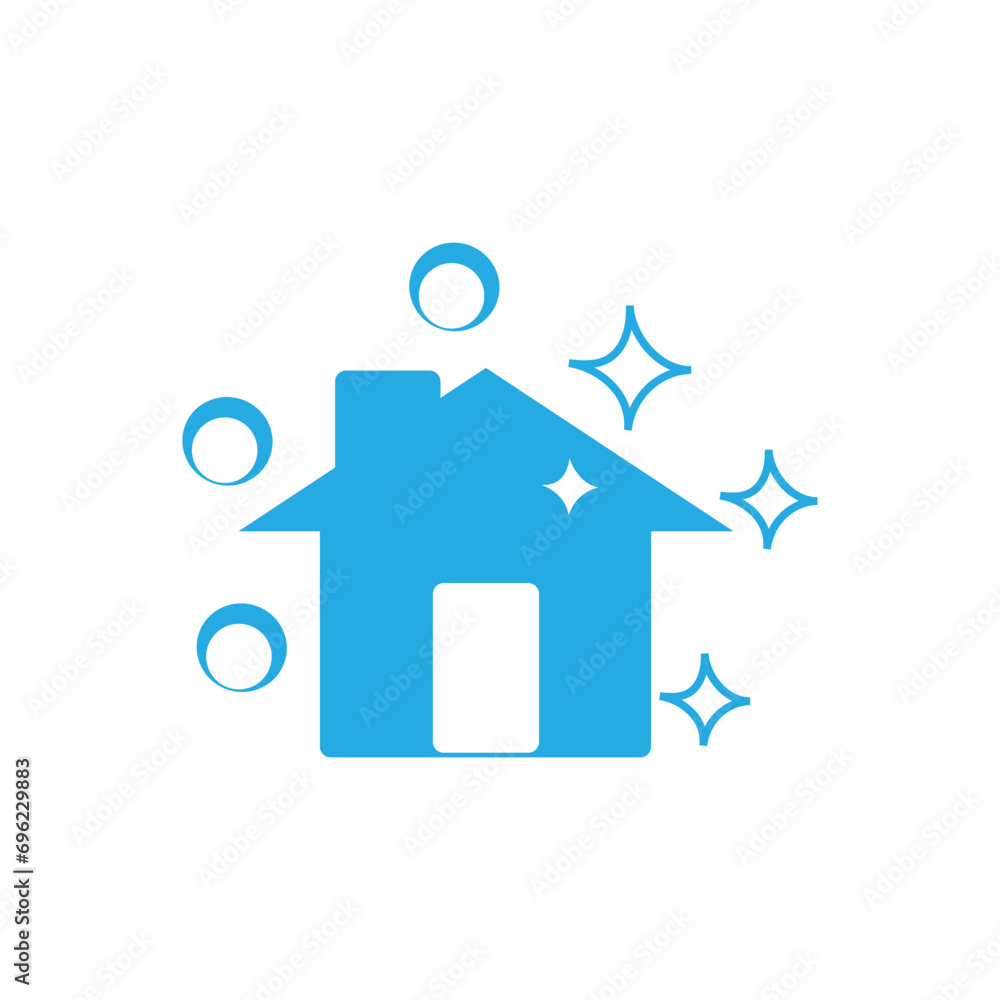 Obraz premium house cleaning logo icon