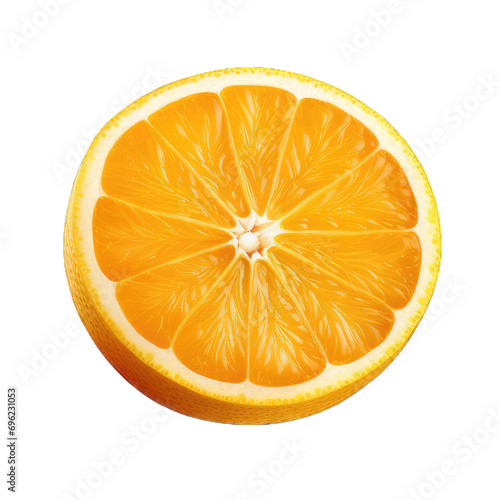 fresh orange on transparent Background PNG