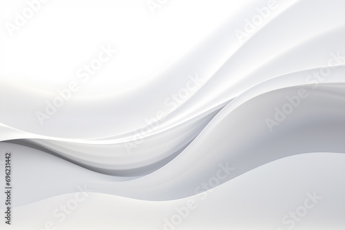 Minimal white background with wavy liquid texture.
