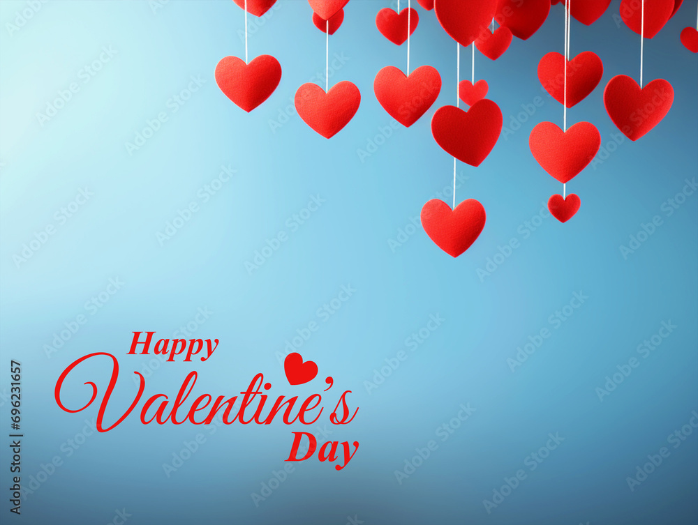 Happy Valentines Day wishes concept greeting card - ai generative