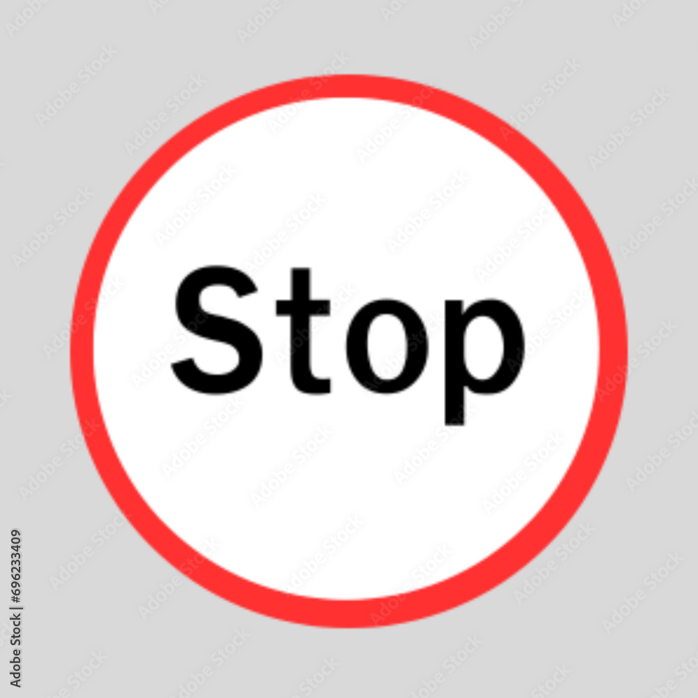 stop sign isolated on white background stop sign isolated on white background