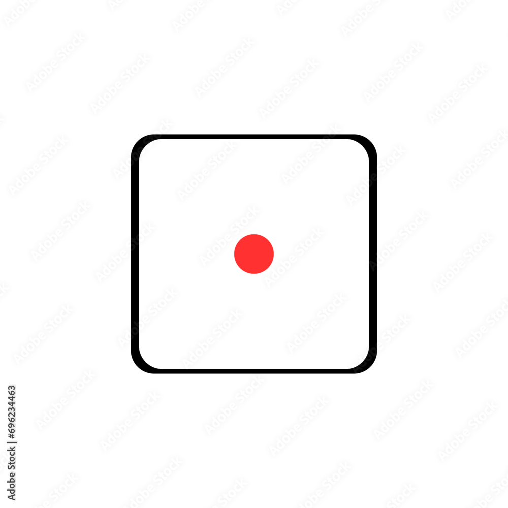 red button with exclamation mark red button with exclamation mark