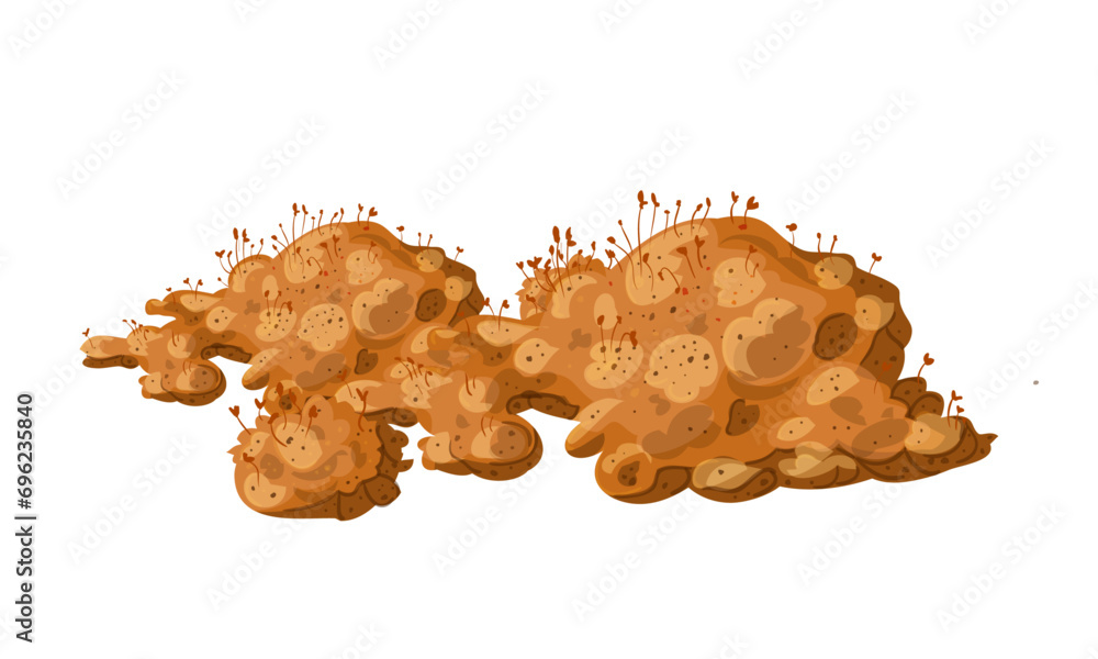 Vector autumnal pile of leaves on white background Vector autumnal pile of leaves on white background