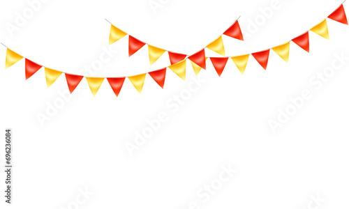 Vector colorful paper individual flag design vector illustration