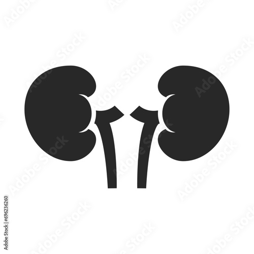 Vector kidney icon vector. urology logo design template