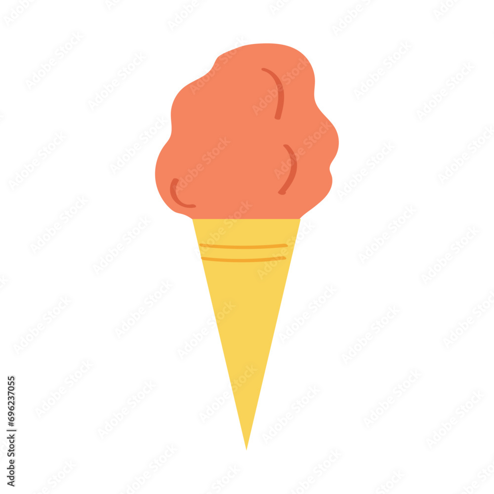 vector flat ice cream on white background vector flat ice cream on white background