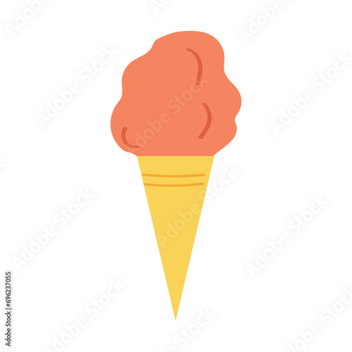 vector flat ice cream on white background