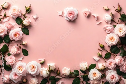 Wallpaper Mural rose frame Torontodigital.ca