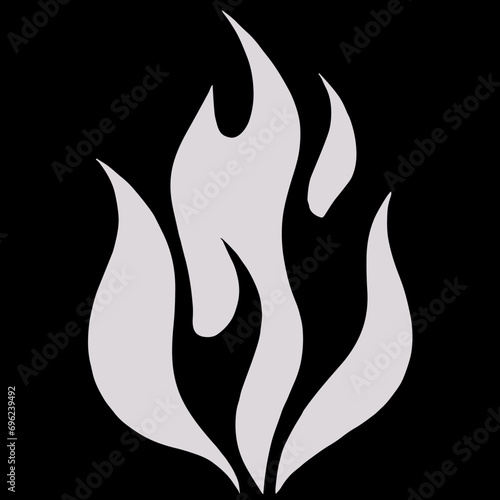 Fire icon. Flame sign icon - stock vector