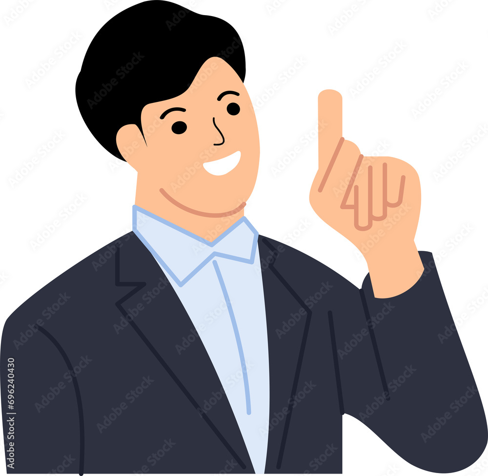 businessman and pointing up at space or hand gesture and point to marketing businessman and pointing up at space or hand gesture and point to marketing