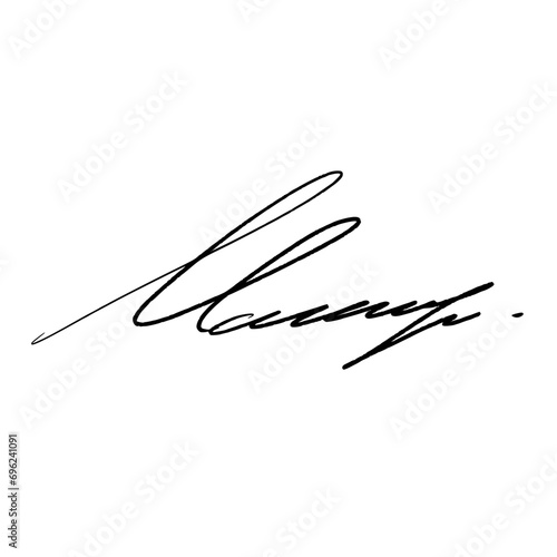 Letter M abstract signature ideas. Vector illustration with black writing and alpha channel.