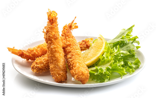 plate of breaded torpedo shrimps
