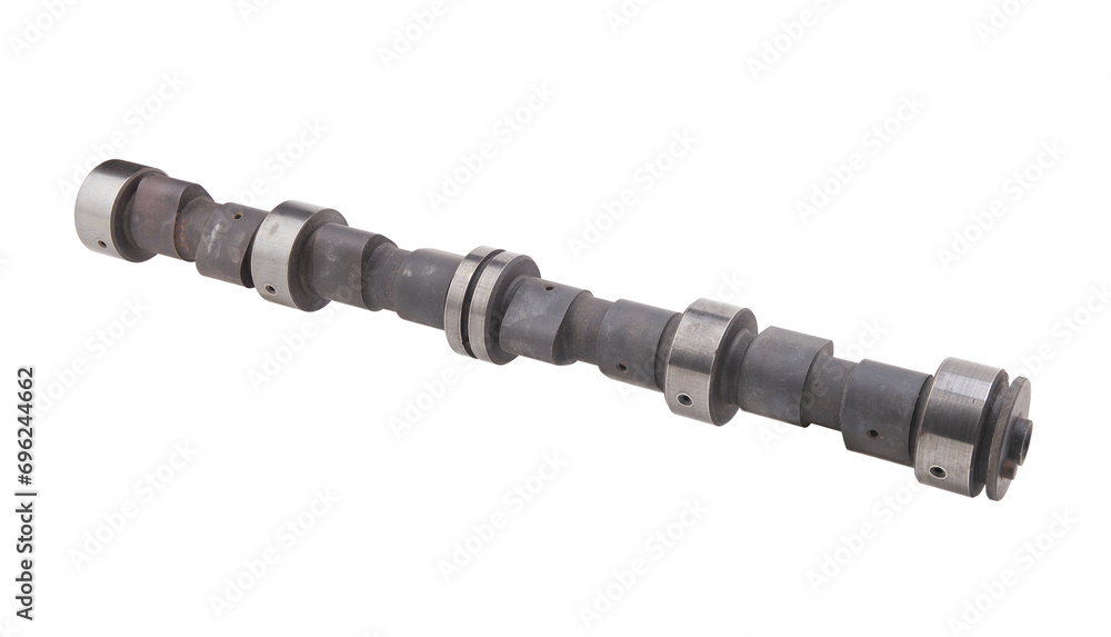 Engine camshaft isolated on a white background. Engine camshaft isolated on a white background.