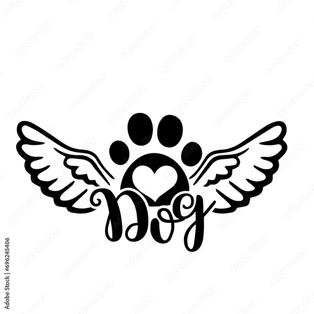 Pet Memorial Svg Bundle, Animal Lover Svg, Dog Memorial Paw Prints ...