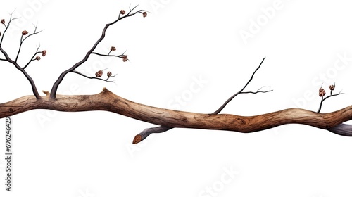 Bare Tree Branch with Buds