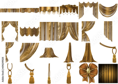 Gilded Grandeur: Shimmering Gold Curtains Extravaganza