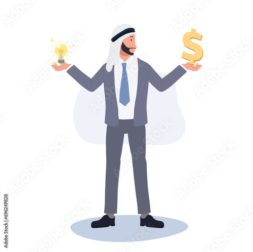 Wealthy Arab Entrepreneur with Smart Business Idea