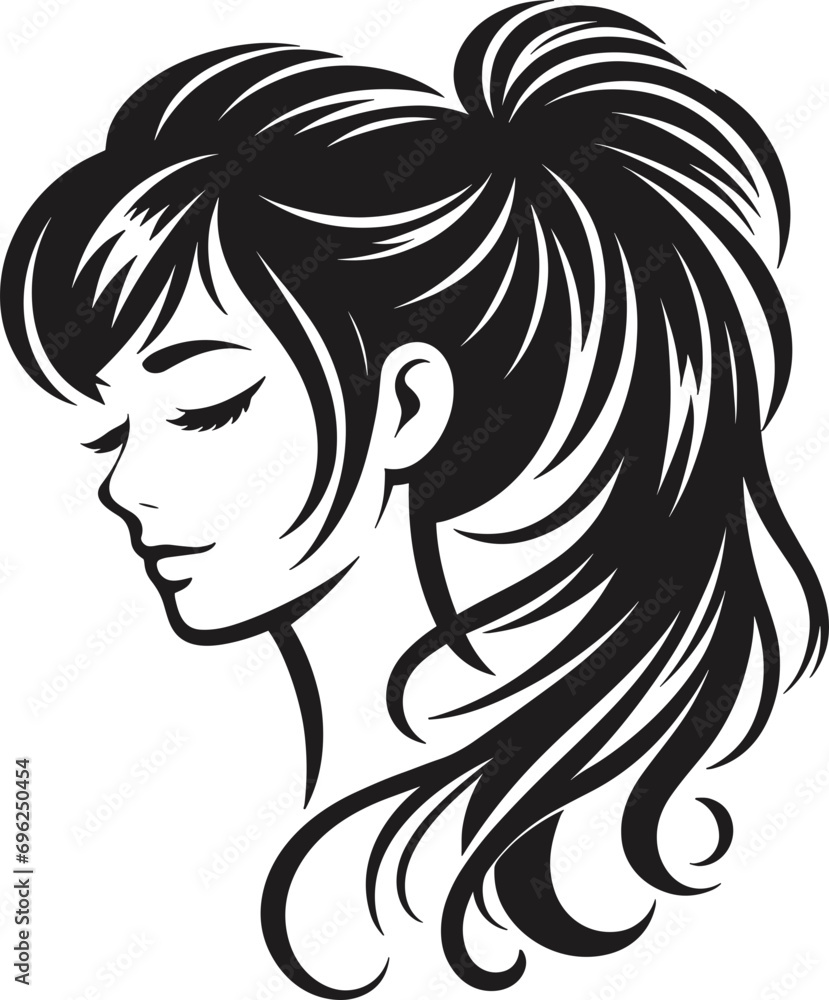woman with long hair woman with long hair