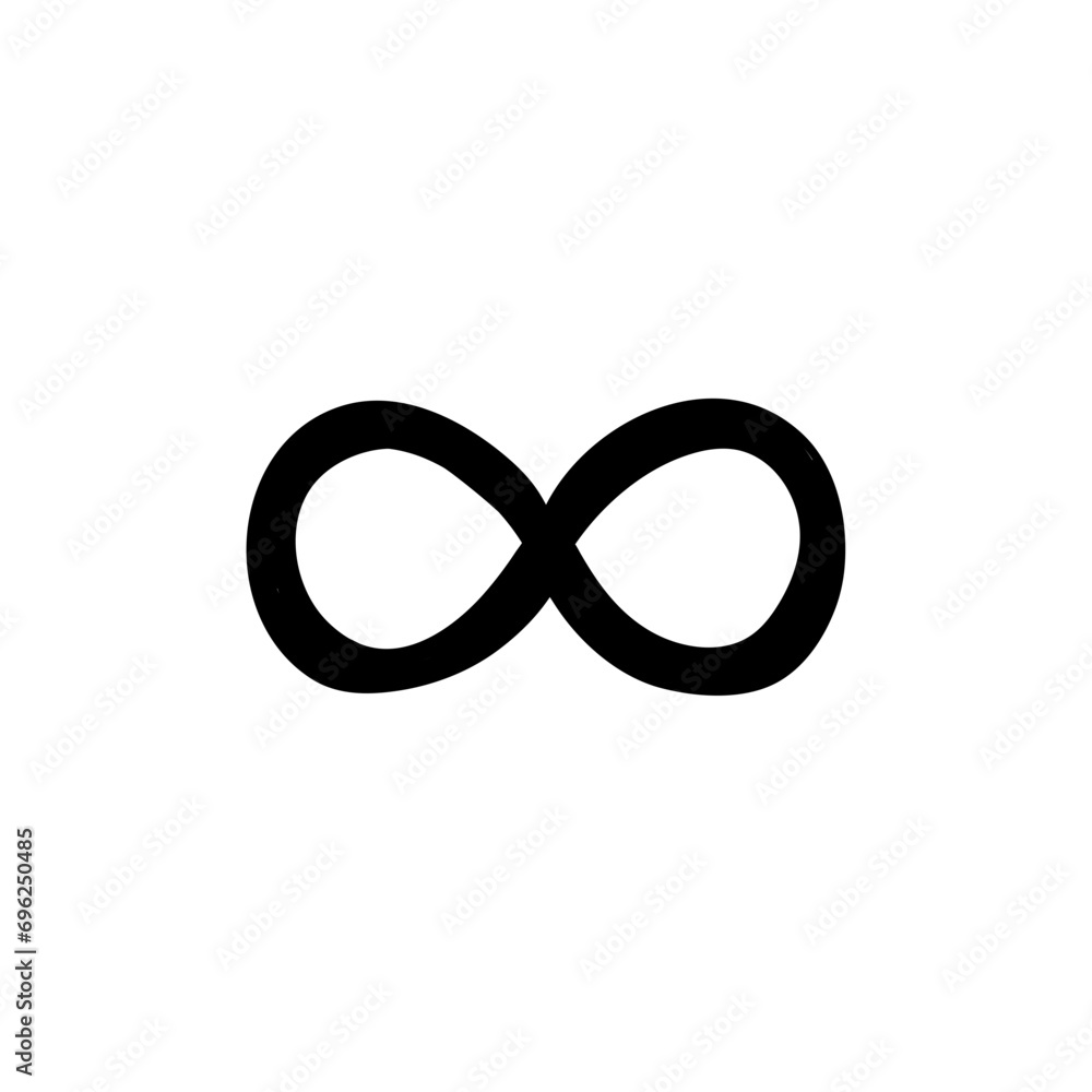 Black infinity sign Black infinity sign