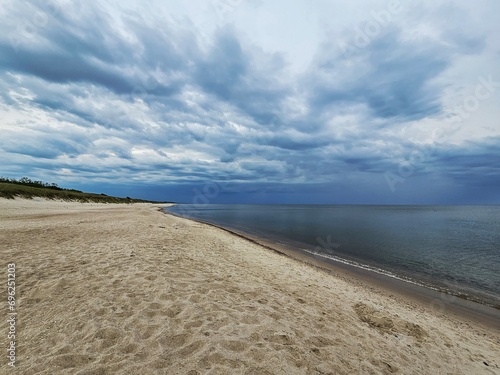 Fototapeta Naklejka Na Ścianę i Meble -  Image of the Baltic Sea at the Curonian Spit, Lithuania