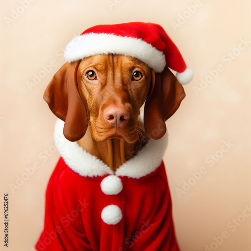 Dogs dressed like Christmas　クリスマスの格好をした犬 photo