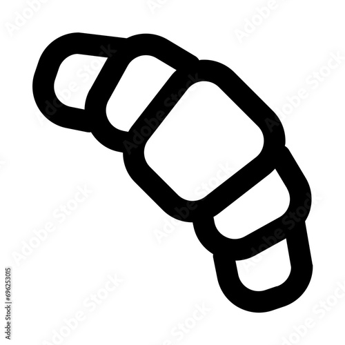 Croissant Line UI Icon