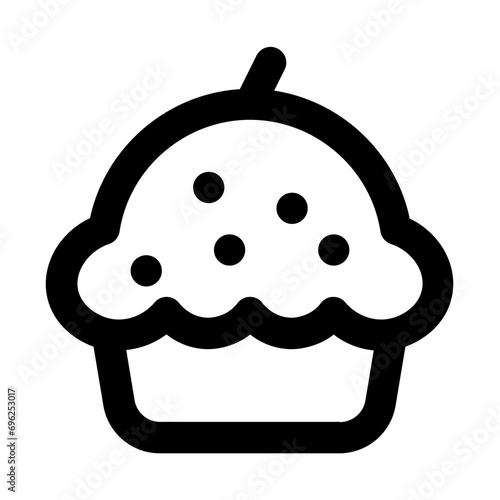 Cupcake Line UI Icon
