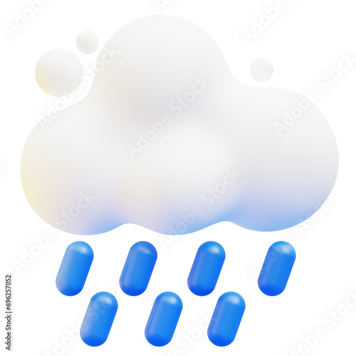 Photos Cloudy Rain 3D Illustration