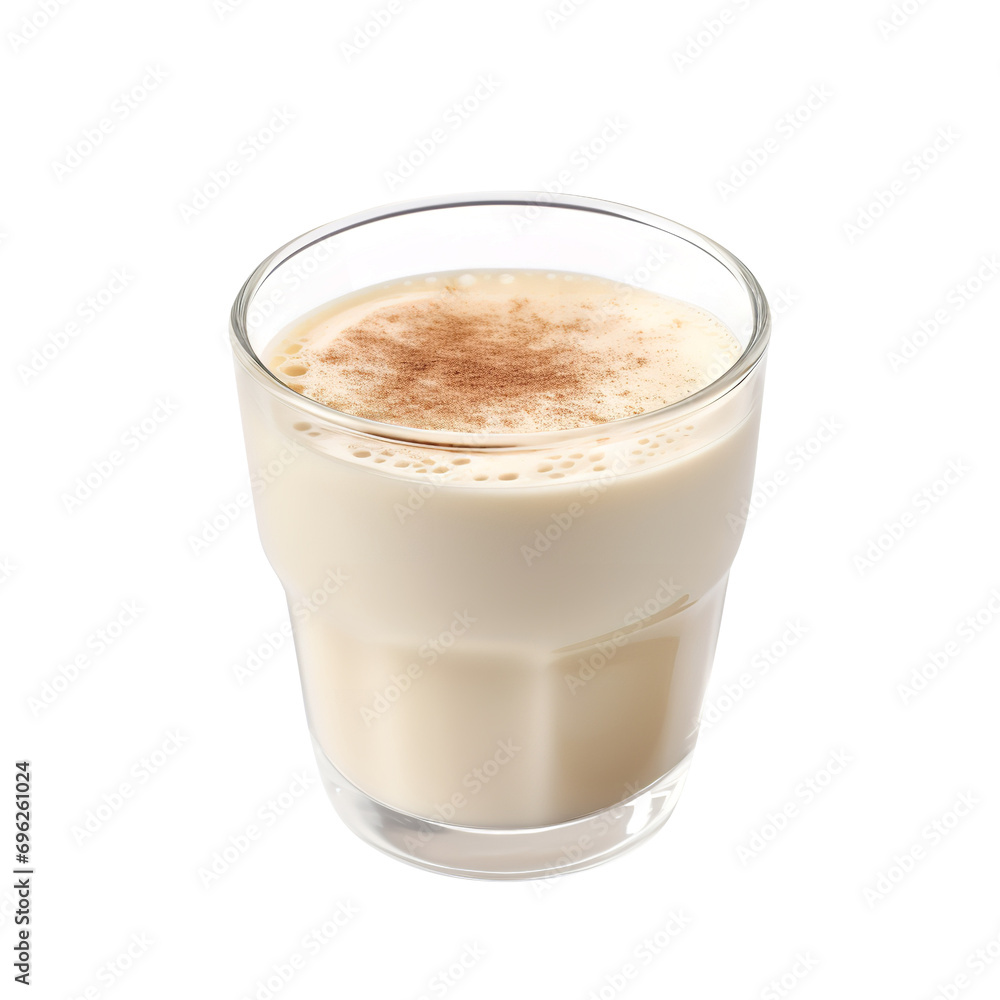 Fresh and Tasty Eggnog Latte Espresso Isolated On transparent Background Fresh and Tasty Eggnog Latte Espresso Isolated On transparent Background