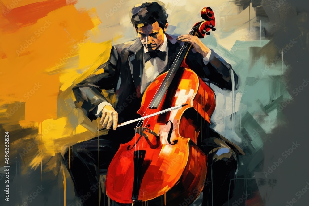 The Solo Cellist A fictional character created by Generated AI. 