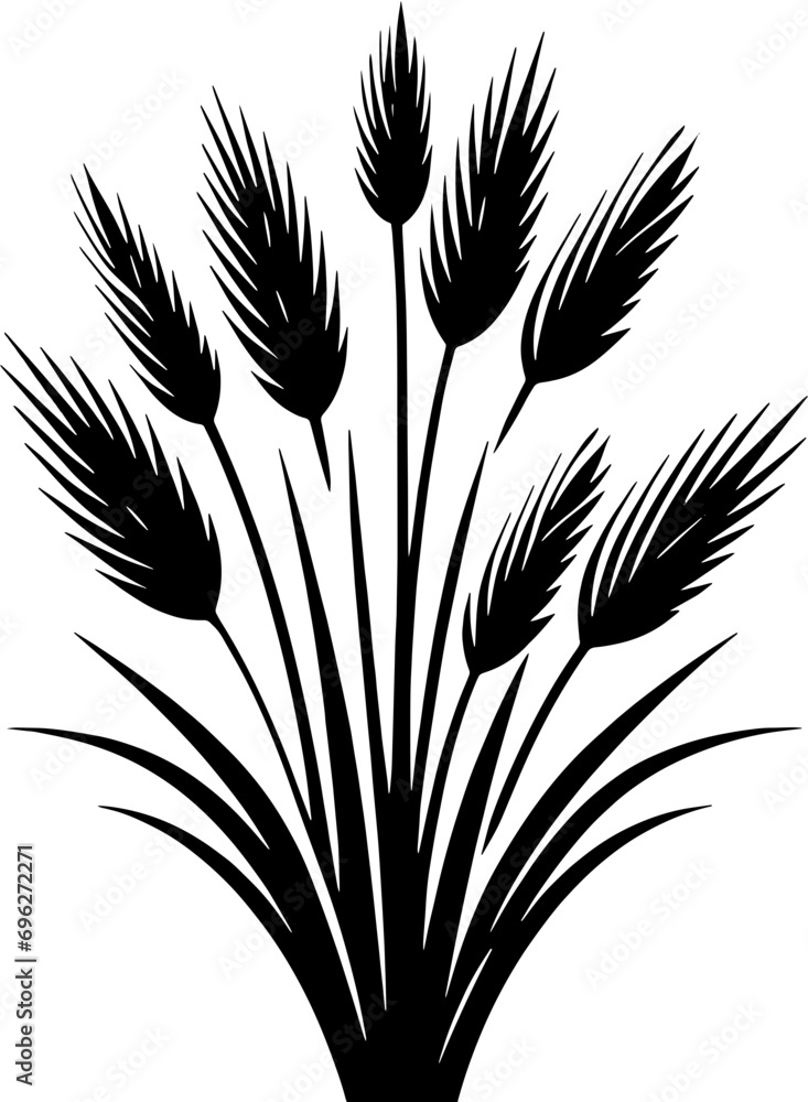 Cyperaceae plant icon 8