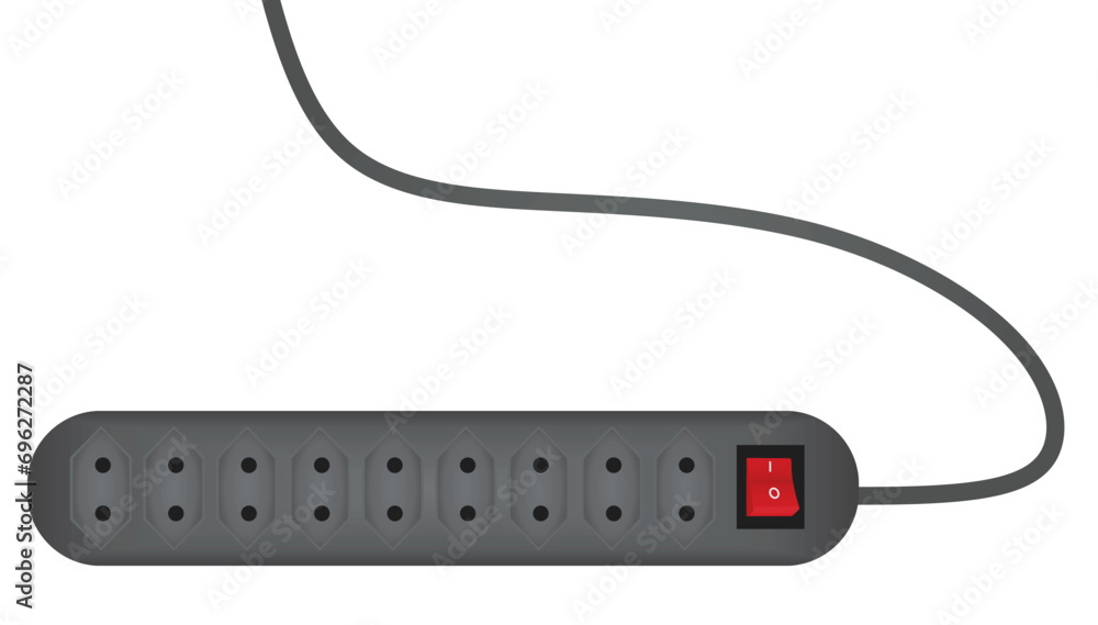 Electric plug socket, vector illustration Electric plug socket, vector illustration