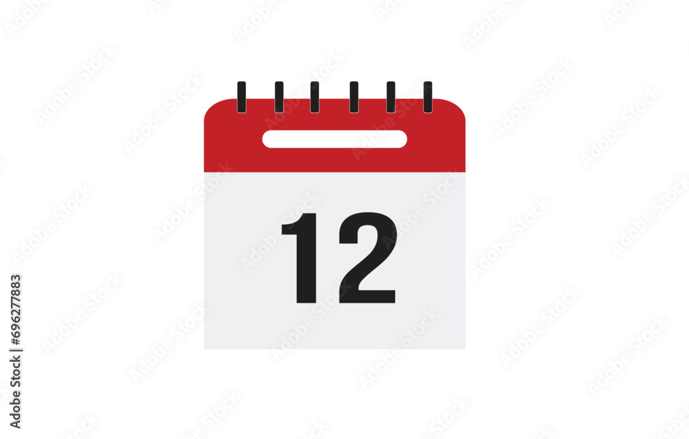 Calendar flat icon for websites and graphic resources. Important date. vector illustration of calendar with specific day Calendar flat icon for websites and graphic resources. Important date. vector illustration of calendar with specific day