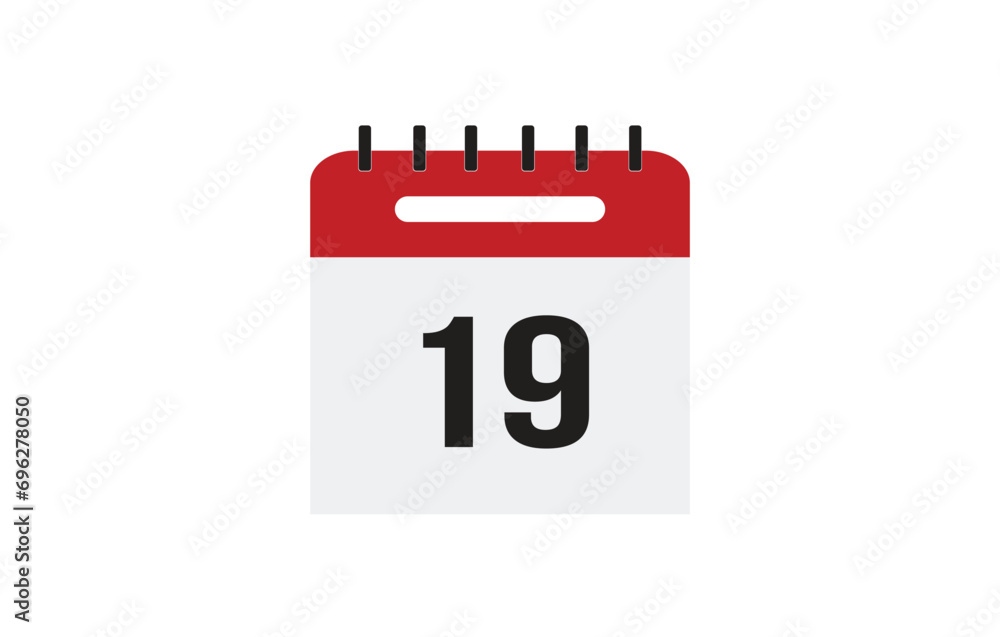 Calendar flat icon for websites and graphic resources. Important date. vector illustration of calendar with specific day . Calendar flat icon for websites and graphic resources. Important date. vector illustration of calendar with specific day .